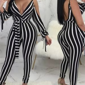 New open shoulder jumpsuit romper pantsuit
